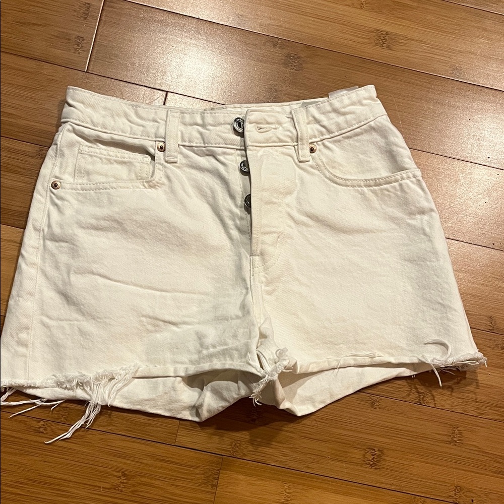 White Denim Women's Shorts